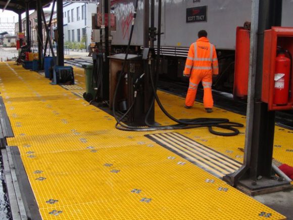 Swiss Solutions Moulded Gratings on Railway Station