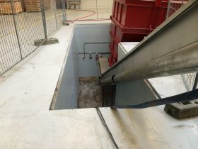 Recycling Machine Pit before Swiss Solutions Hand Rail Installation 