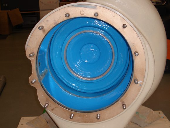 Seawater pump coating
