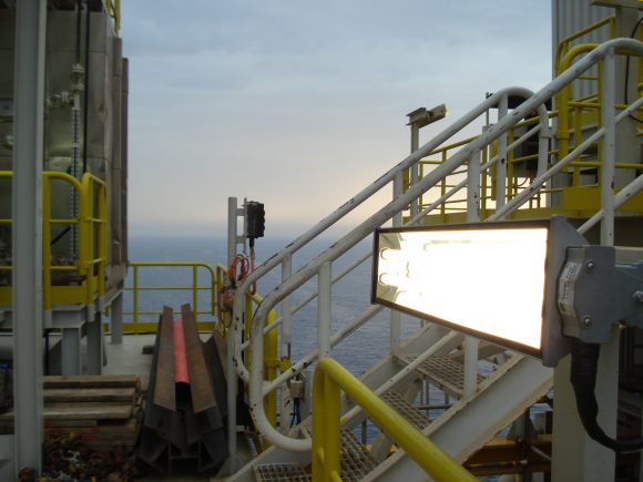 Technor Maintenance Free Fluo Fixture on offshore platform