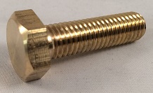 06933 Hexagon bolt brass Din 933 web