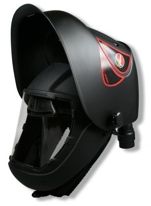 Head unit combination welding helmet and grinding face protection