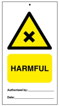 75DF125011KE Tie Tag Harmful Denfoil