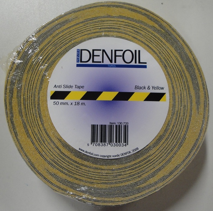 75DF130733 Anti Slide Tape 50mm x 18mtr Black & Yellow