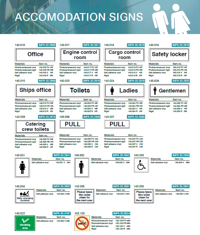 Denfoil Accomodation signs 01