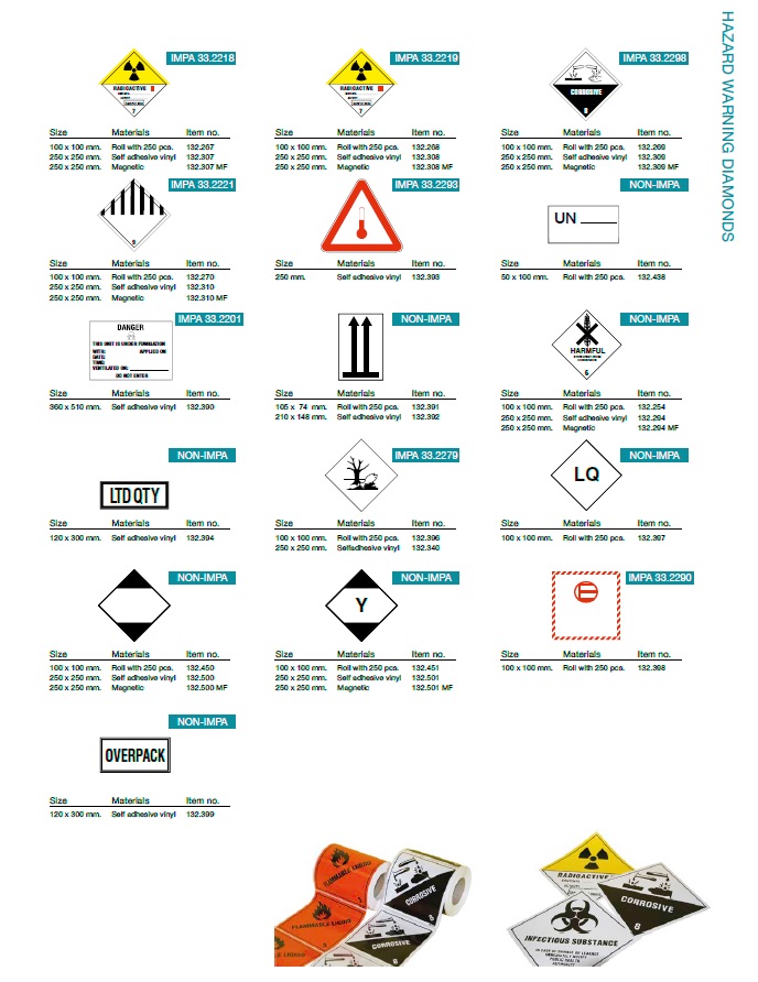 Denfoil Hazard Warning Diamonds 02