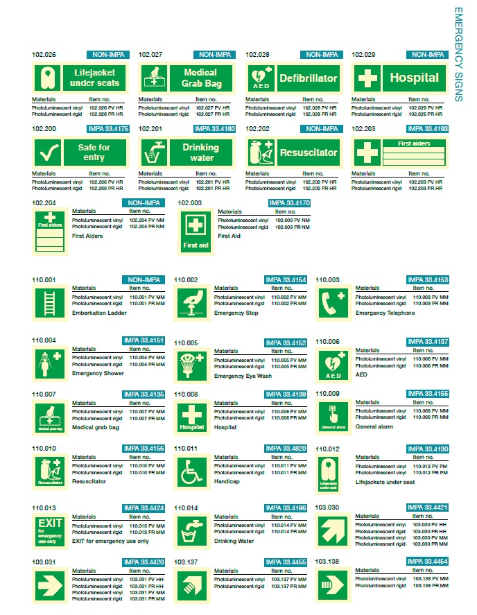 Denfoil Imo Emergency Signs 02