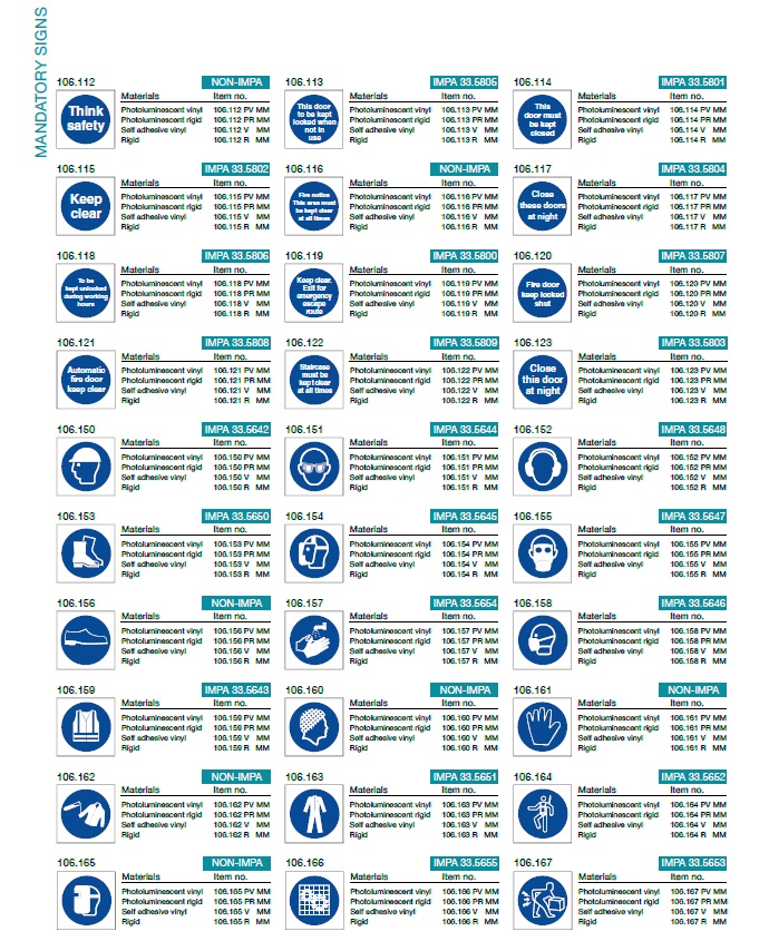 Denfoil Mandatory signs 04