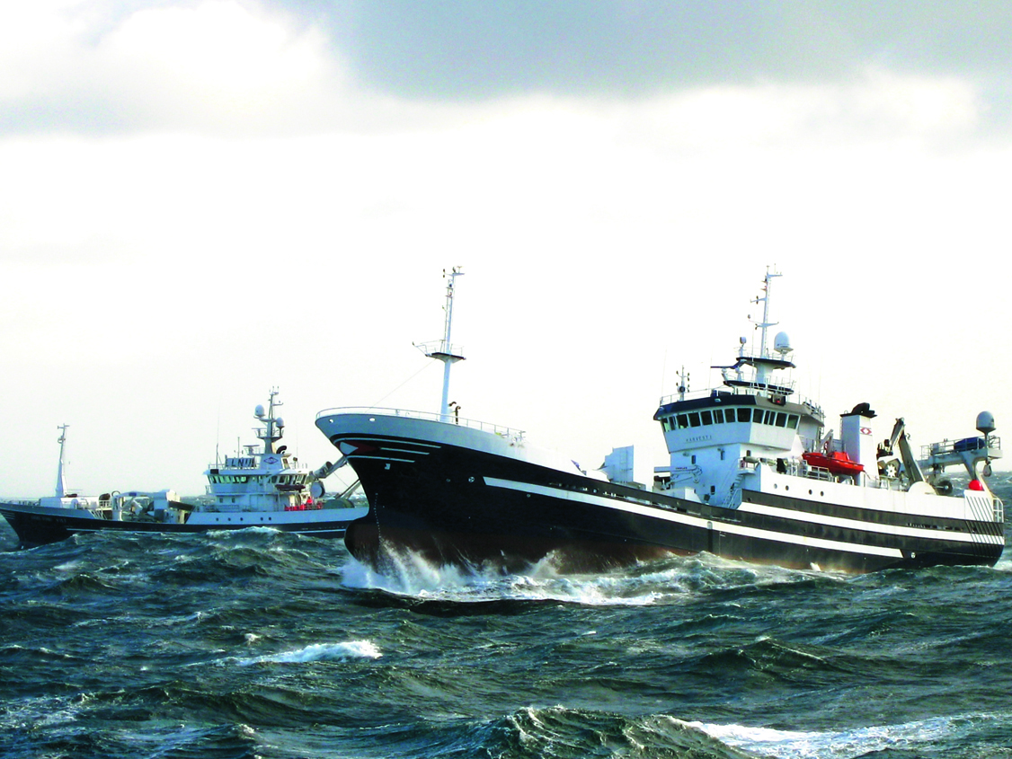 Fishing Vessels at sea