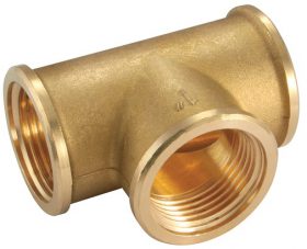 Tee 130 brass