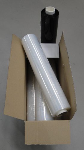 Wrap Film 50cm x 300mtr clear and black